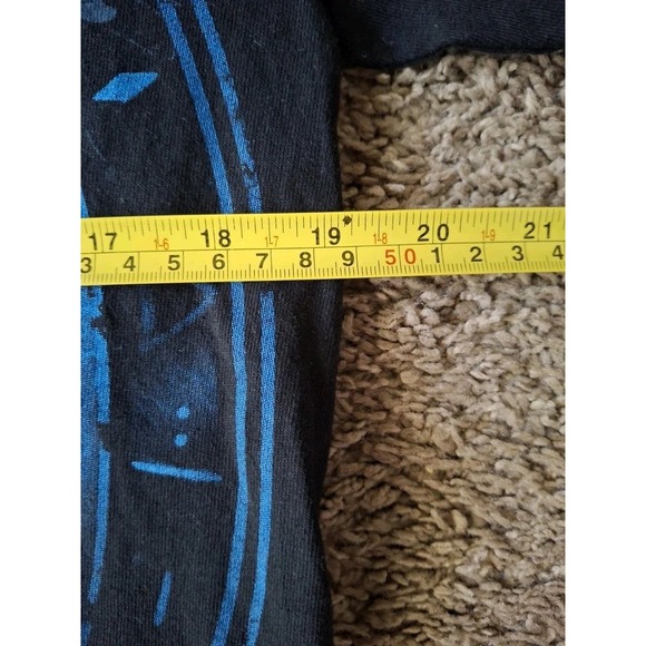 Vintage Wolf Graphic T-Shirt Mens Medium Black Alstyle Apparel Mystic Circle - Picture 5 of 6